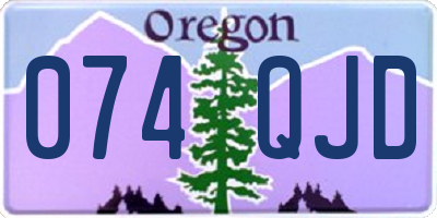 OR license plate 074QJD