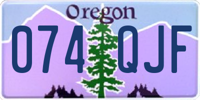 OR license plate 074QJF
