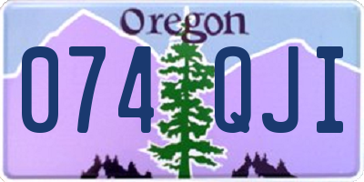 OR license plate 074QJI