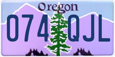 OR license plate 074QJL