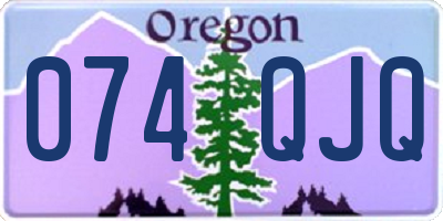 OR license plate 074QJQ