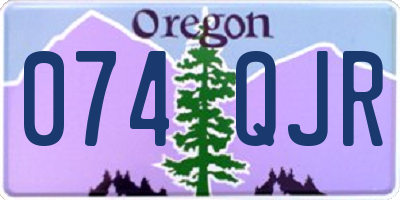 OR license plate 074QJR