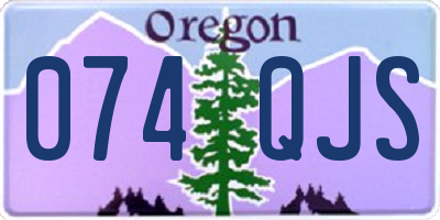 OR license plate 074QJS