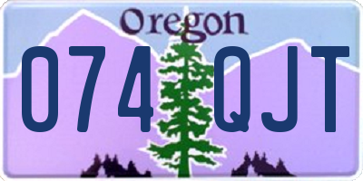 OR license plate 074QJT