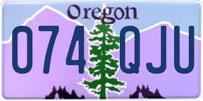 OR license plate 074QJU