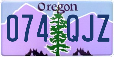 OR license plate 074QJZ