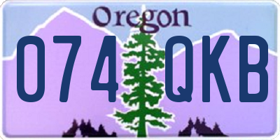 OR license plate 074QKB