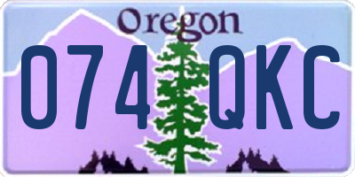 OR license plate 074QKC