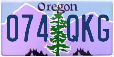 OR license plate 074QKG