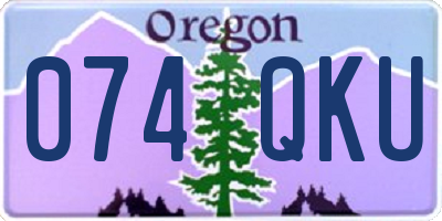 OR license plate 074QKU