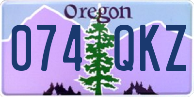 OR license plate 074QKZ