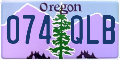 OR license plate 074QLB