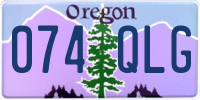 OR license plate 074QLG