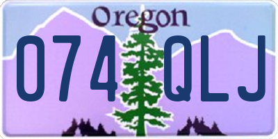 OR license plate 074QLJ