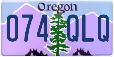 OR license plate 074QLQ