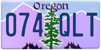 OR license plate 074QLT