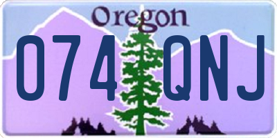 OR license plate 074QNJ