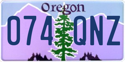 OR license plate 074QNZ