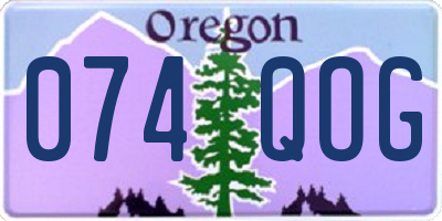 OR license plate 074QOG