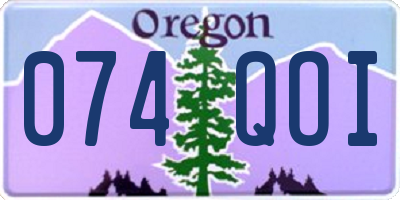 OR license plate 074QOI
