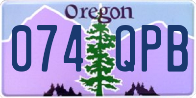 OR license plate 074QPB