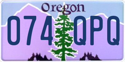 OR license plate 074QPQ