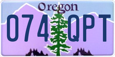 OR license plate 074QPT