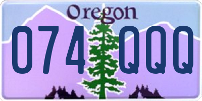 OR license plate 074QQQ