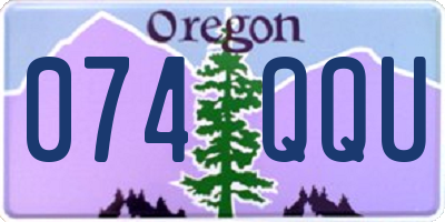 OR license plate 074QQU
