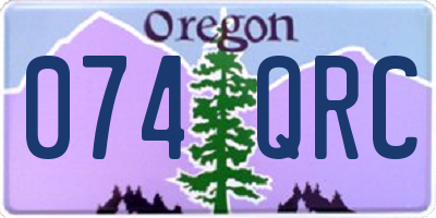 OR license plate 074QRC