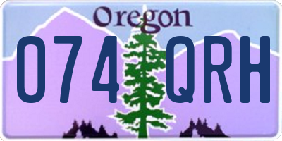 OR license plate 074QRH