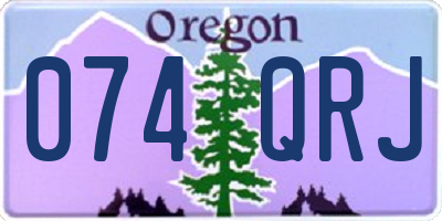 OR license plate 074QRJ