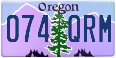 OR license plate 074QRM