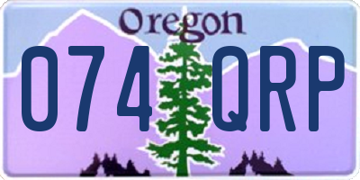 OR license plate 074QRP