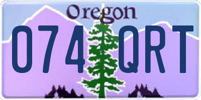 OR license plate 074QRT