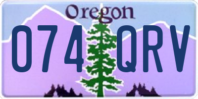 OR license plate 074QRV