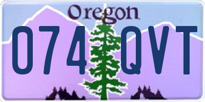 OR license plate 074QVT