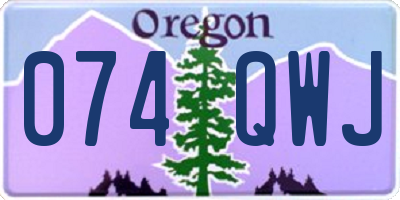 OR license plate 074QWJ