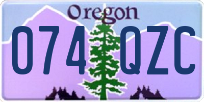 OR license plate 074QZC