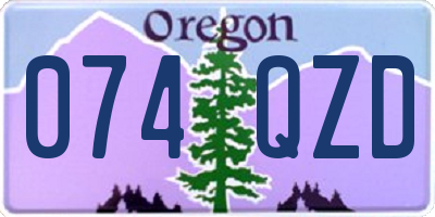 OR license plate 074QZD