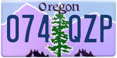 OR license plate 074QZP