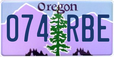 OR license plate 074RBE