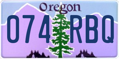 OR license plate 074RBQ