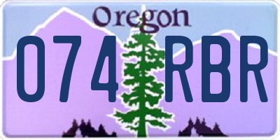 OR license plate 074RBR