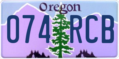 OR license plate 074RCB
