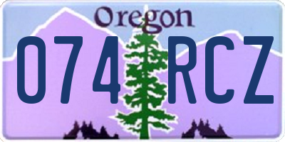 OR license plate 074RCZ
