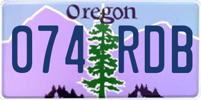 OR license plate 074RDB