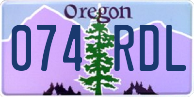 OR license plate 074RDL