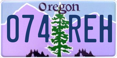 OR license plate 074REH