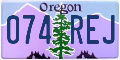OR license plate 074REJ